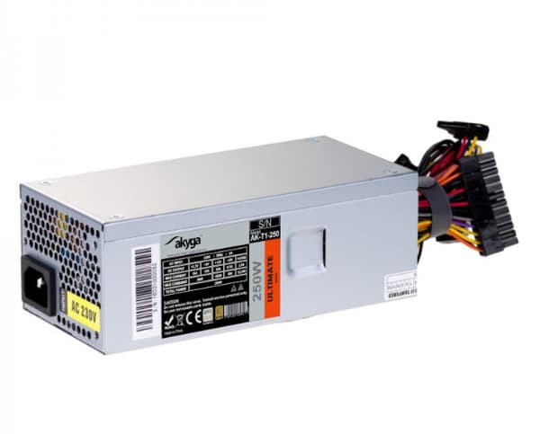 Zasilacz TFX AK-T1-250 250W 80+ Gold Rustfrit stål