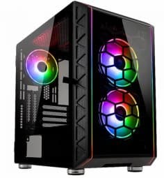 Kolink Citadel Glass SE Micro Tower Black Sort