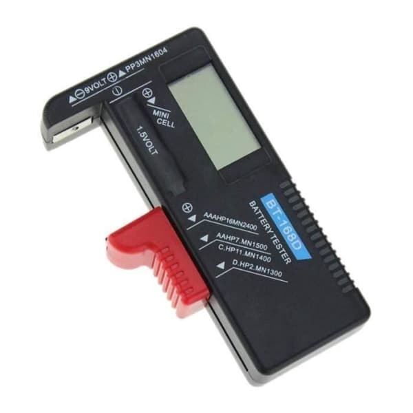 BT-168D Digital batteritestare Kapacitetsdetektor Diagnosverktyg Volt Checker för Aaa Aa C D 9V 1,5V knappbatteri