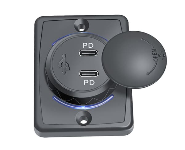 INF Black Shell Dual PD Flat Square Charger