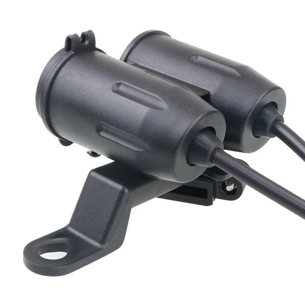 INF 3 in1 Moottoripyörä 3.1A Dual USB Port Laturin pistoke kannatin Volttimittari Lämpötila