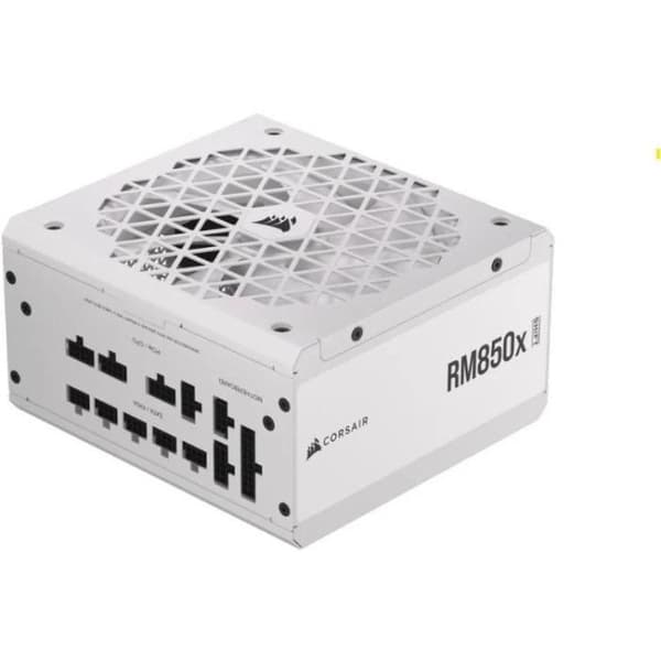 CORSAIR - Strömförsörjningsenhet - RM850x Shift White Cybenetics - Helt modulär ATX - Gold 80 Plus certifierad - 850 watt