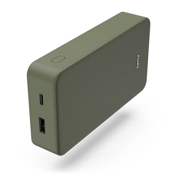 Powerbank Colour 20 20000mAh USB-C+USB-A Green Grøn