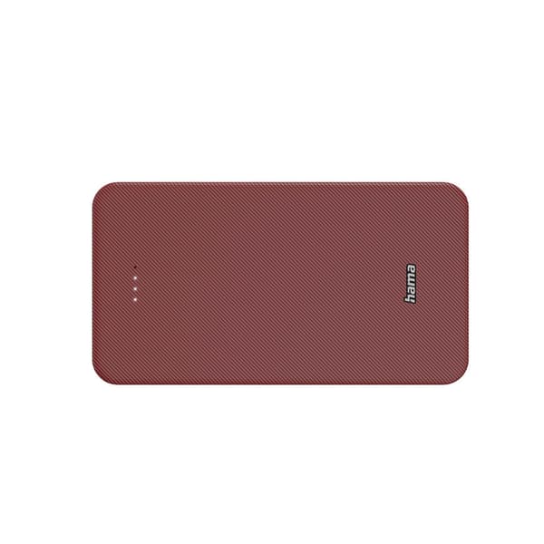 Powerbank Colour 20 20000mAh USB-C+USB-A Rød