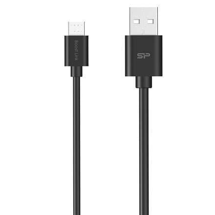 SILICON POWER Cable microUSB - USB Boost Link LK30 1M 2.4A Black