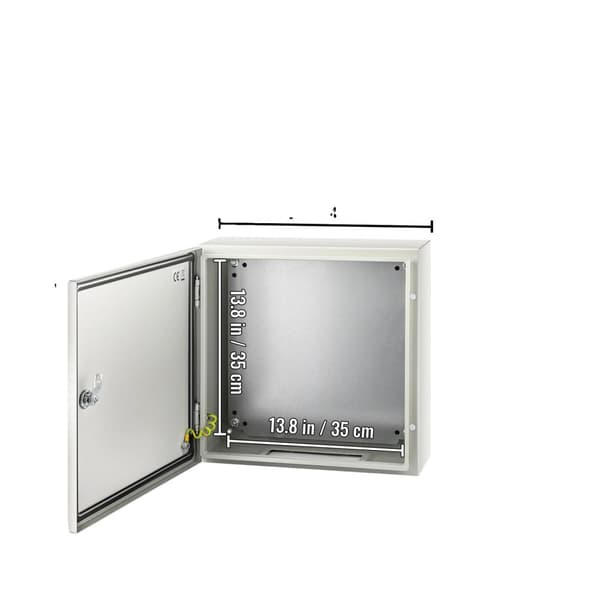 Elektrisk kabinet, stålkonstruktion, IP66 vandtæt, 40 x 40 x 20 CM 40 x 40 x 15 CM