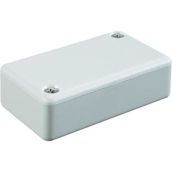 Universal IP54 Euro ABS plastkapsling (L x B x H) 50 x 50 x 15 mm svart Hammond Electronics 1551SBK