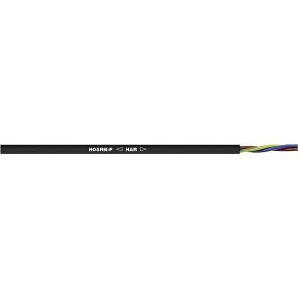 Anslutningskabel H05RN-F LAPP H05RN-F 3G0.75 1600252 3 G 0.75 mmÃ‚Â² svart 100 m