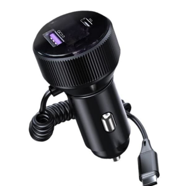 INF Biloplader Universal kompatibilitet med 12-24V køretøjer - Sort 0