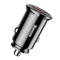 Miniatyrbillede 4 af 11: Baseus Circular 2xUSB QC3.0 5A 30W biloplader (sort)