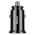 Miniatyrbillede 10 af 11: Baseus Circular 2xUSB QC3.0 5A 30W biloplader (sort)