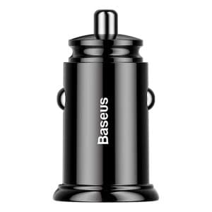 Baseus Circular 2xUSB QC3.0 5A 30W biloplader (sort)
