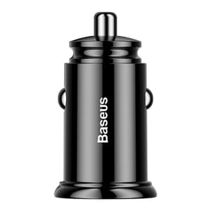 Baseus Circular 2xUSB QC3.0 5A 30W biloplader (sort) Sort