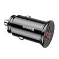 Miniatyrbilde 5 av 11: Ładowarka samochodowa Baseus Circular PD QC4.0+ 5A 30W (czarna)