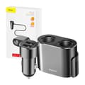 Miniatyrbilde 9 av 11: Baseus Lighter socket splitter 2xUSB 3,1A 100W (Sort)