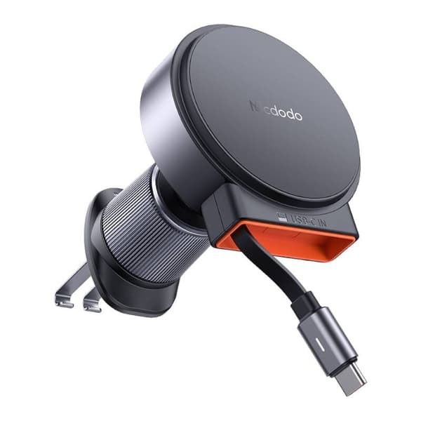 Trådløs billader med uttrekkbar USB-C-kabelMcdodo CH-3000, 15W (svart)