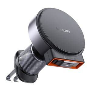 Trådløs billader med uttrekkbar USB-C-kabelMcdodo CH-3000, 15W (svart)