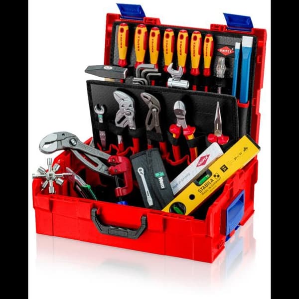 Knipex L-BOXX 00 21 19 LB S för sanitetsanläggningar Utrustad verktygsväska 52 stycken (L x B x H) 357 x 442 x 151 mm