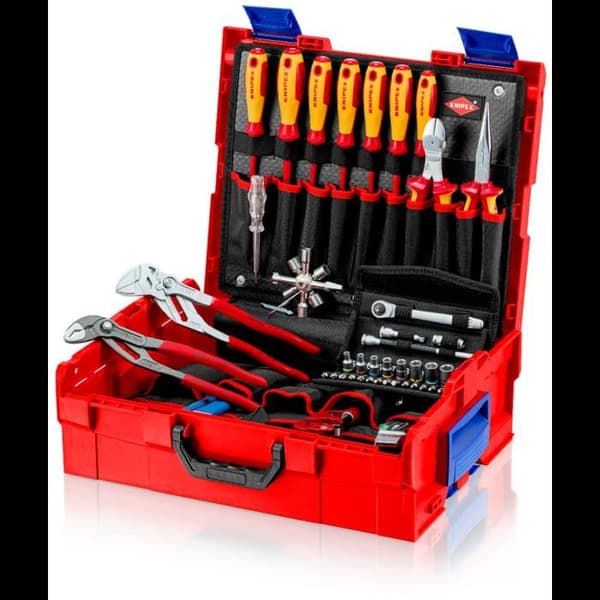 Knipex L-BOXX 00 21 19 LB S för sanitetsanläggningar Utrustad verktygsväska 52 stycken (L x B x H) 357 x 442 x 151 mm