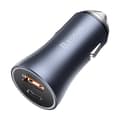 Miniatyrbilde 7 av 11: Ładowarka samochodowa Baseus Golden Contactor Pro, USB + USB-C, QC4.0+, PD, SCP, 40W (szara)