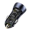 Miniatyrbilde 8 av 11: Ładowarka samochodowa Baseus Golden Contactor Pro, USB + USB-C, QC4.0+, PD, SCP, 40W (szara)