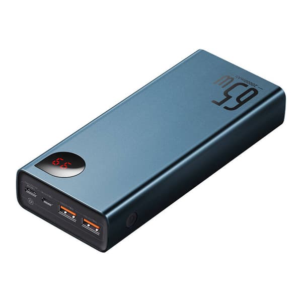 Powerbank Baseus Adaman Metal 20000mAh PD QC 3.0 65W 2xUSB + USB-C + micro USB (blå)