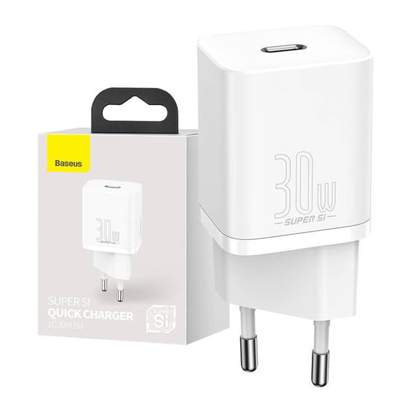 Quick Charger Baseus Super Si 1C 30W (hvid)