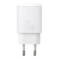 Miniatyrbillede 4 af 8: Baseus kompakt hurtigoplader, USB, USB-C, 20W (hvid)