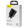 Miniatyrbillede 7 af 8: Baseus Speed Mini hurtigoplader, USB-C, PD, 3A, 20W (sort)