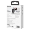 Miniatyrbillede 8 af 8: Baseus Speed Mini hurtigoplader, USB-C, PD, 3A, 20W (sort)