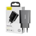 Miniatyrbillede 1 af 8: Baseus Speed Mini hurtigoplader, USB-C, PD, 3A, 20W (sort)