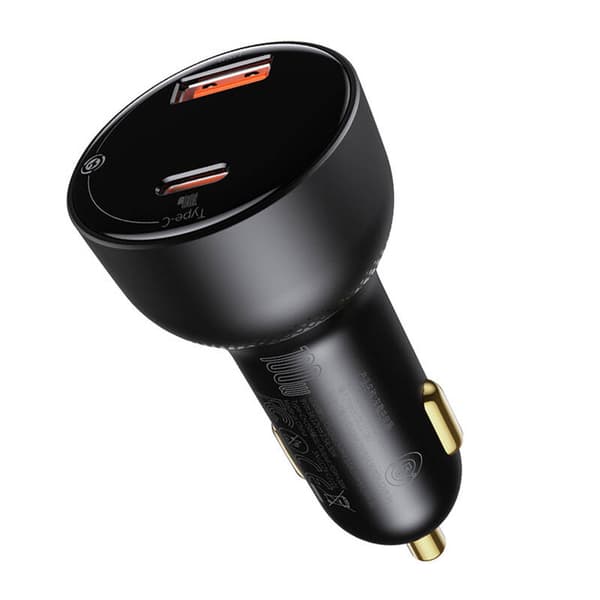 Biloplader Baseus Superme, USB, USB-C, 100W (sort)