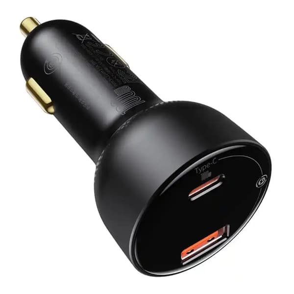 Biloplader Baseus Superme, USB, USB-C, 100W (sort)