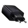 Miniatyrbillede 3 af 8: Charger Baseus Compact Quick Charger, 2xUSB, USB-C, PD, 3A, 30W (czarna)