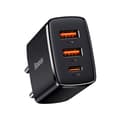 Miniatyrbillede 4 af 8: Charger Baseus Compact Quick Charger, 2xUSB, USB-C, PD, 3A, 30W (czarna)