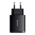 Miniatyrbillede 5 af 8: Charger Baseus Compact Quick Charger, 2xUSB, USB-C, PD, 3A, 30W (czarna)