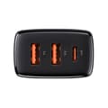 Miniatyrbillede 6 af 8: Charger Baseus Compact Quick Charger, 2xUSB, USB-C, PD, 3A, 30W (czarna)