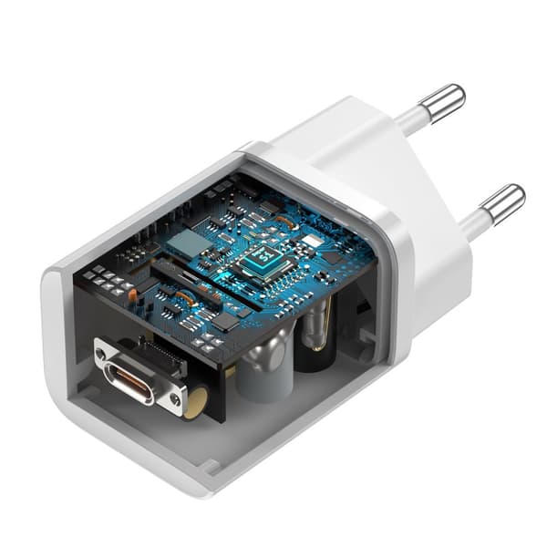 Vægoplader Baseus Super Si Quick Charger 1C 25W (hvid)