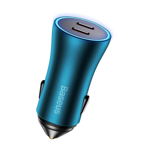 Baseus Golden Contactor Pro billader, 2x USB-C, 40W (blå)
