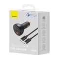 Miniatyrbillede 8 af 11: Biloplader Baseus Qualcomm, USB, 2x USB-C, 160W (grå)