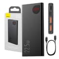 Miniatyrbillede 2 af 8: Powerbank Baseus Adaman Metal, 10000mAh, 2xUSB, USB-C, Lightning, MicroUSB 22,5W (sort)