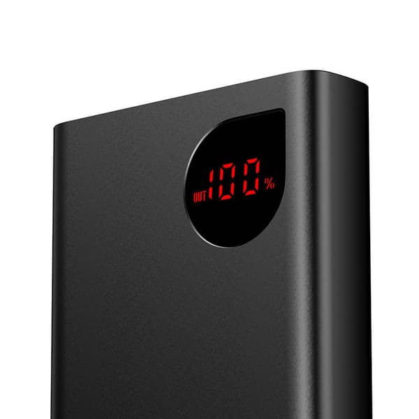 Powerbank Baseus Adaman Metal, 20000mAh, 2xUSB, USB-C, Lightning, microUSB 22,5W (sort)