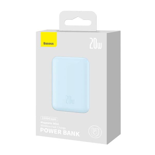 Powerbank Baseus Magnetic Mini 10000mAh, USB-C 20W MagSafe (blå)