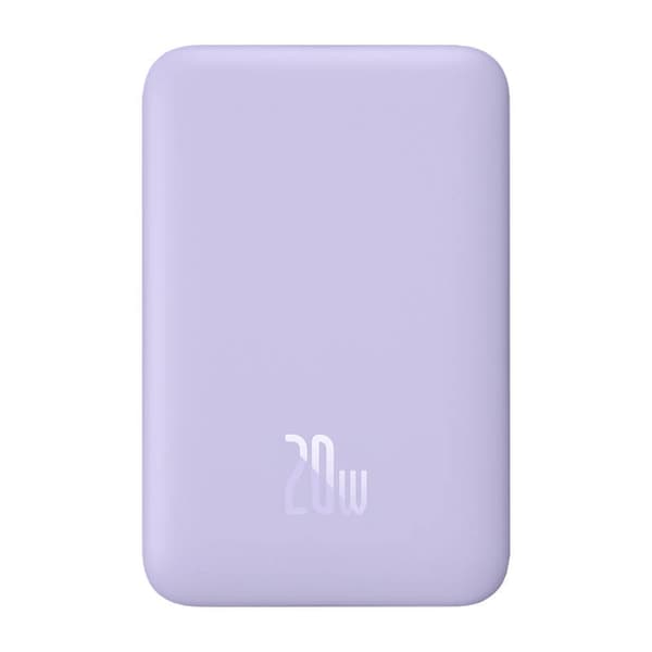 Powerbank Baseus Magnetic Mini 10000mAh, USB-C 20W MagSafe (lilla)