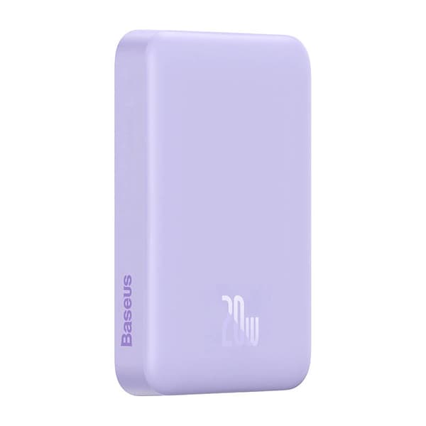 Powerbank Baseus Magnetic Mini 10000mAh, USB-C 20W MagSafe (lilla)