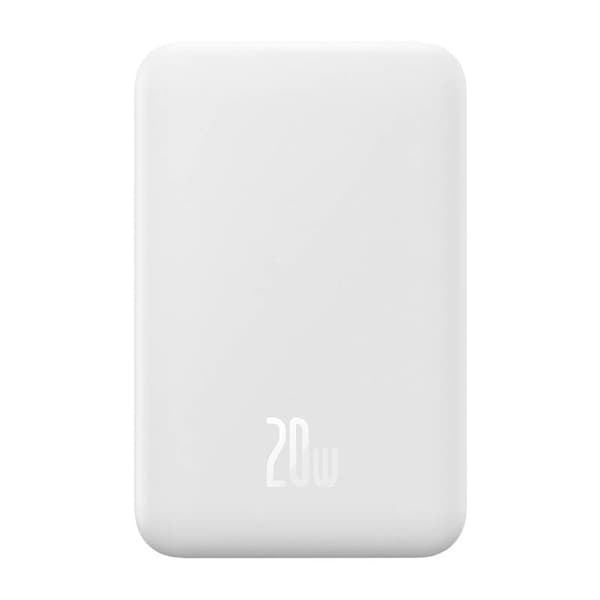 Powerbank Baseus Magnetic Mini 20000mAh, USB-C 20W MagSafe (hvid)