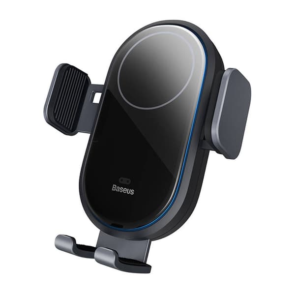 bilholder med induktiv lader Baseus LightChaser (Sort)