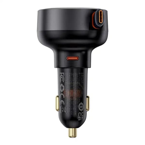 Biloplader Baseus Enjoyment Pro med kabel USB-C, 60W (sort)