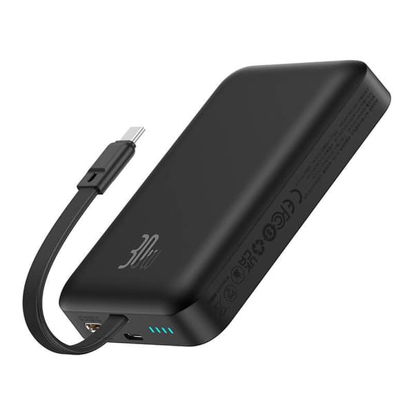 Powerbank Baseus Magnetic Mini 10000mAh, USB-C 30W MagSafe (sort)
