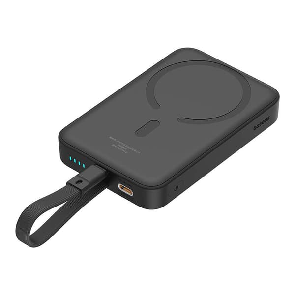 Powerbank Baseus Magnetic Mini 10000mAh, Lightning 20W MagSafe (svart)